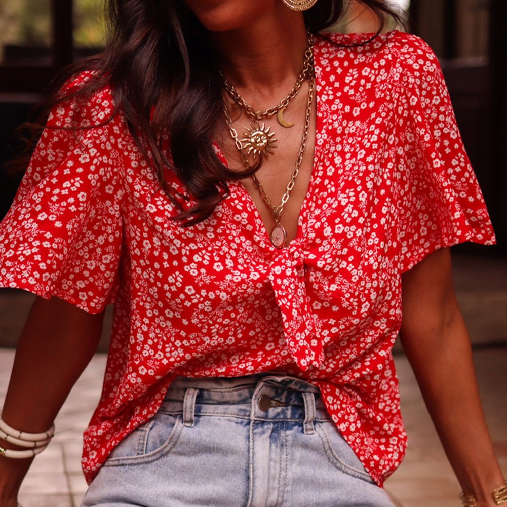Red Tops/Blouses & Shirts with S