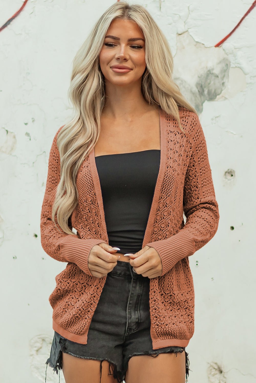 Gypsy Breeze Lightweight Cardigan - Trendy Tops/Cardigans in Redwood Burl for Women | The802Gypsy