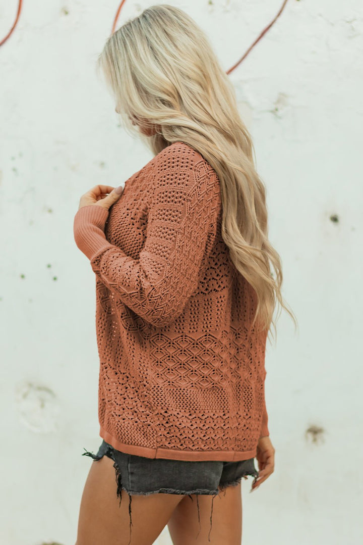 Gypsy Breeze Lightweight Cardigan - Trendy Tops/Cardigans in Redwood Burl for Women | The802Gypsy