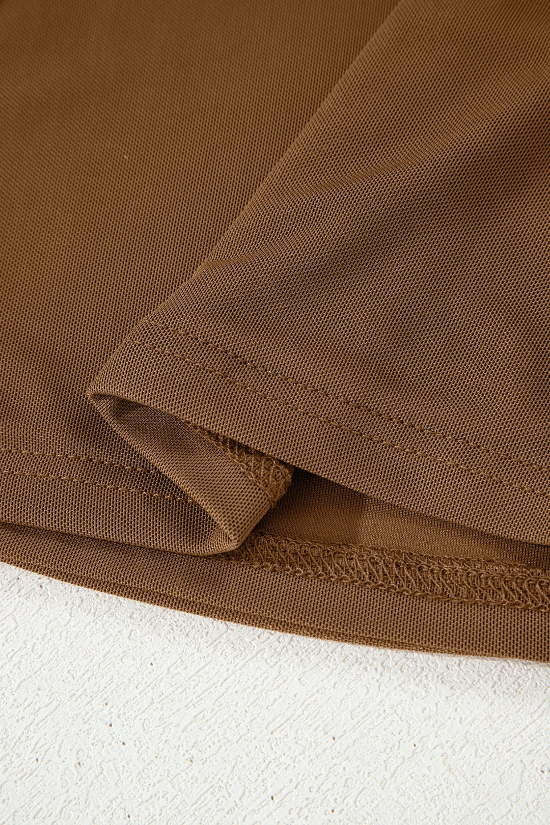 Fiery Red Sheer Mesh Patchwork High Neck Long Sleeve Top - Trendy Tops/Long Sleeve Tops in Black for Women | The802Gypsy