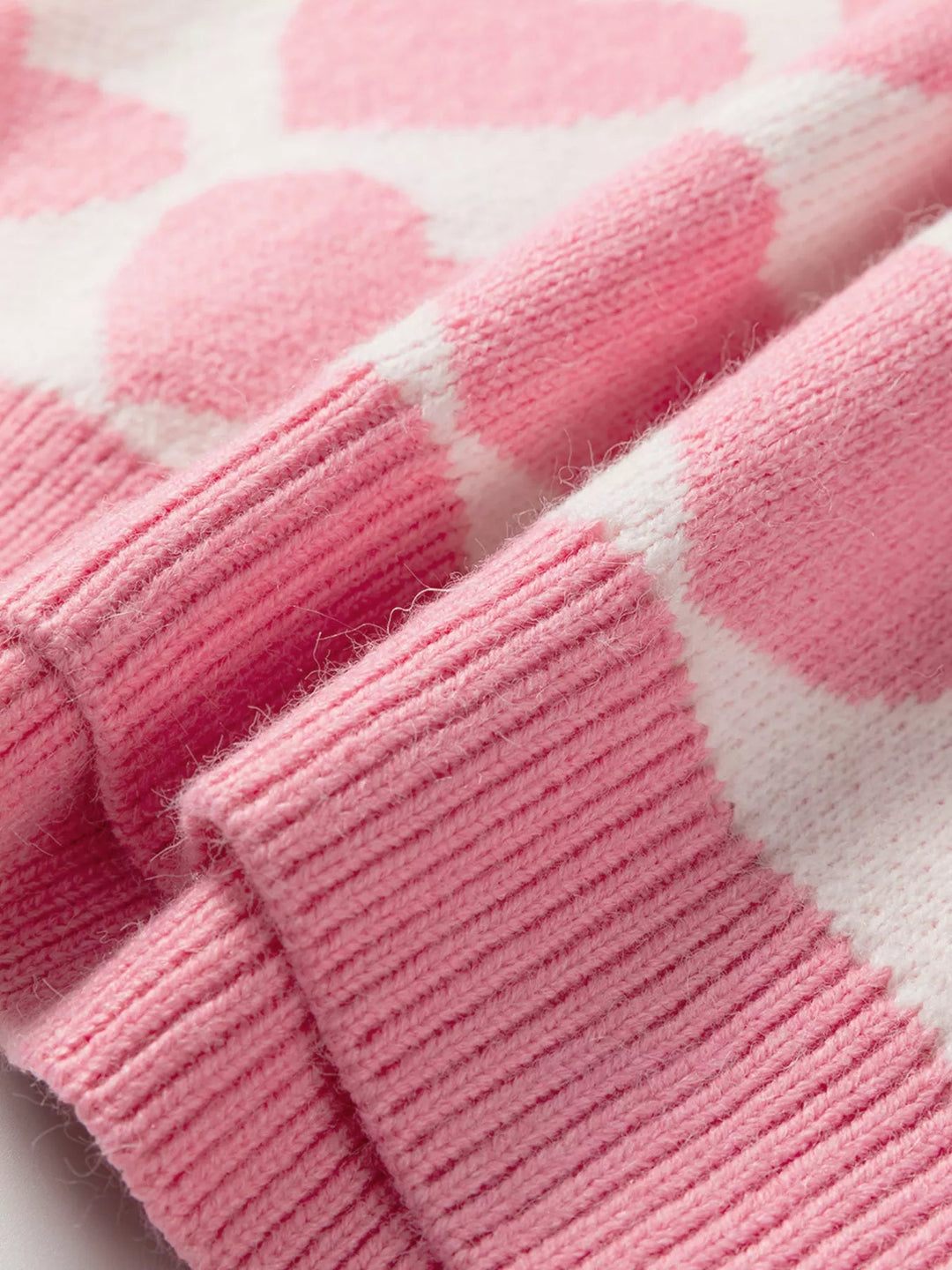 Valentine Heart Round Neck Sweater - Trendy Tops/Sweaters in Blush Pink for Women | The802Gypsy