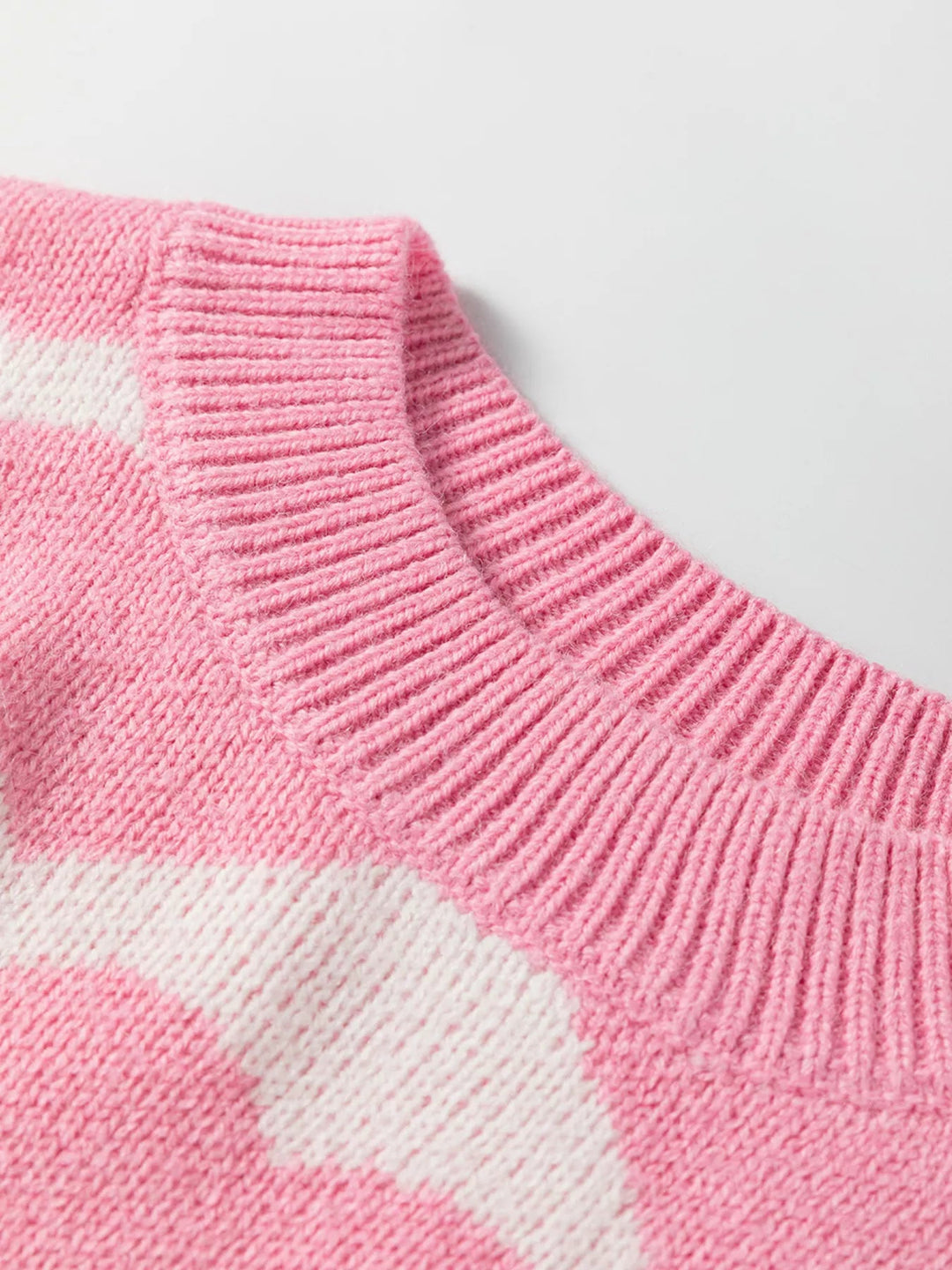 Valentine Heart Round Neck Sweater - Trendy Tops/Sweaters in Blush Pink for Women | The802Gypsy