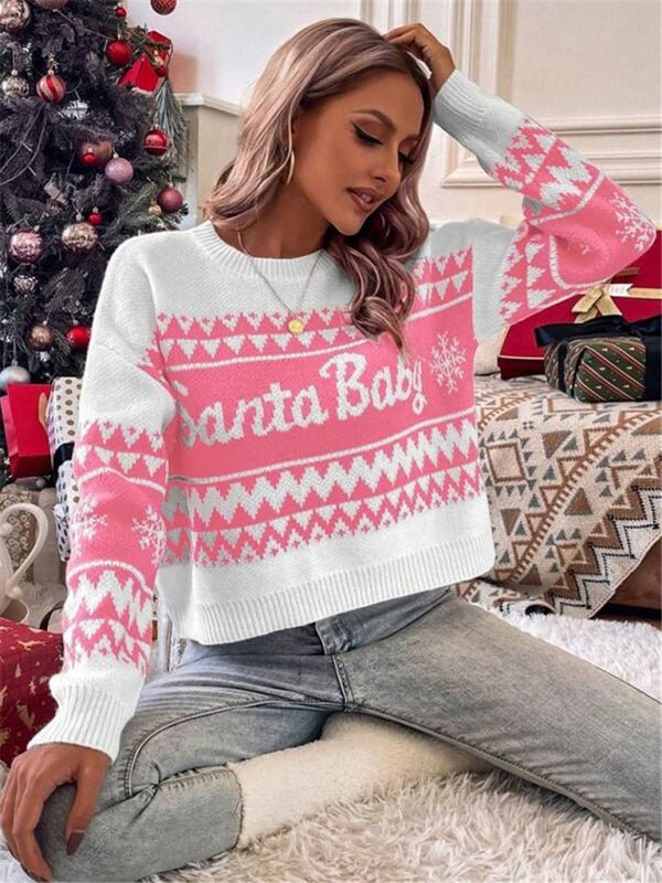 Santa Baby Christmas Sweater - Trendy Tops/Sweaters in Red for Women | The802Gypsy