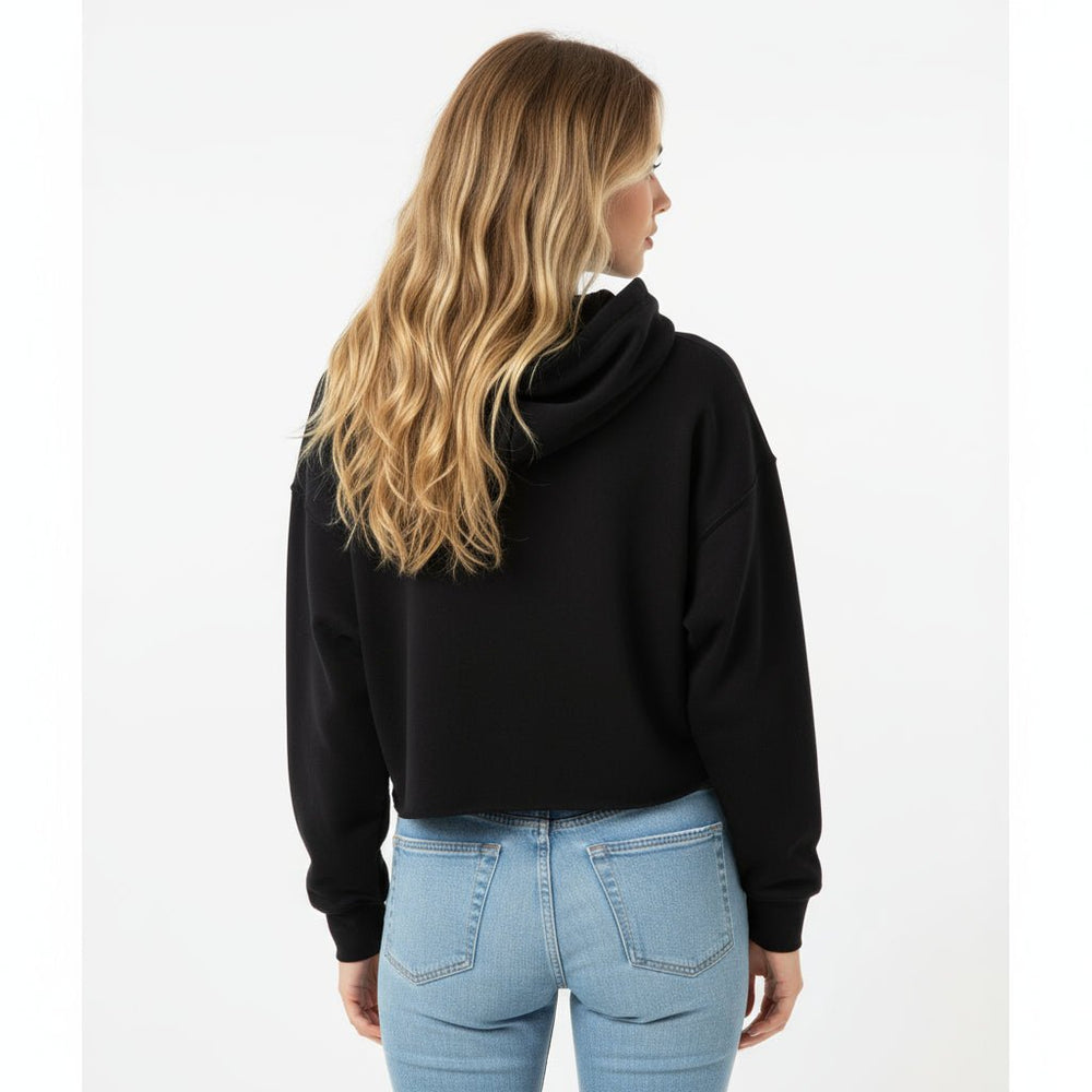 Gypsy Life Cropped Hoodie - Trendy Tops/Sweatshirts & Hoodies in Black for Women | The802Gypsy