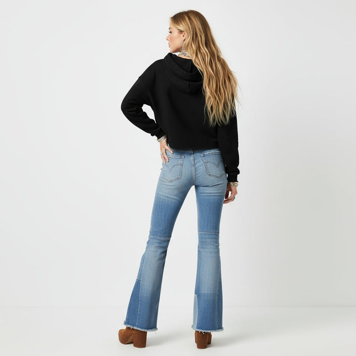 Gypsy Vibes Cropped Hoodie - Trendy Tops/Sweatshirts & Hoodies in Black for Women | The802Gypsy