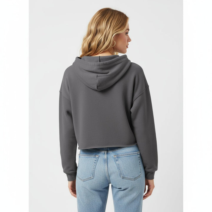 Gypsy Life Cropped Hoodie - Trendy Tops/Sweatshirts & Hoodies in Storm for Women | The802Gypsy