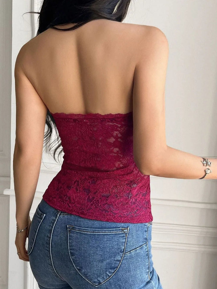 Burgundy Tops/Tank Tops with S