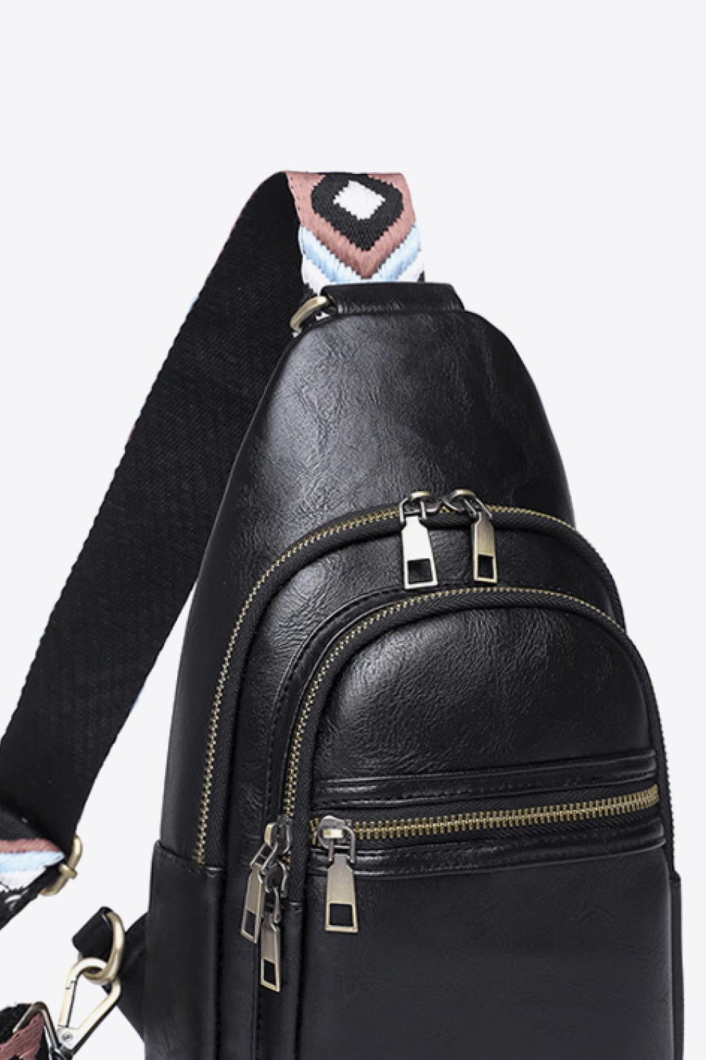 Trendsi Adored It's Your Time PU Leather Sling Bag
