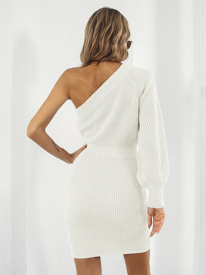 Trendsi dress Gypsy Hydra One-Shoulder Mini Sweater Dress