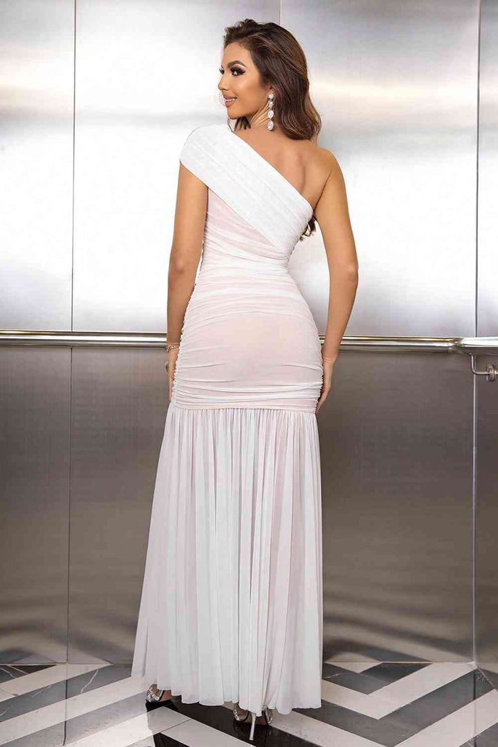 Trendsi dress Gypsy Kelley One-Shoulder Ruched Maxi Dress
