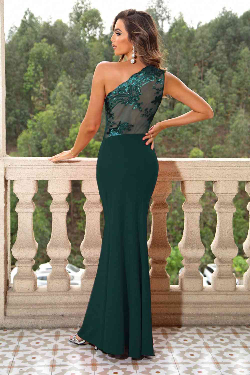 Trendsi dress Gypsy Sal One-Shoulder Sleeveless Maxi Dress
