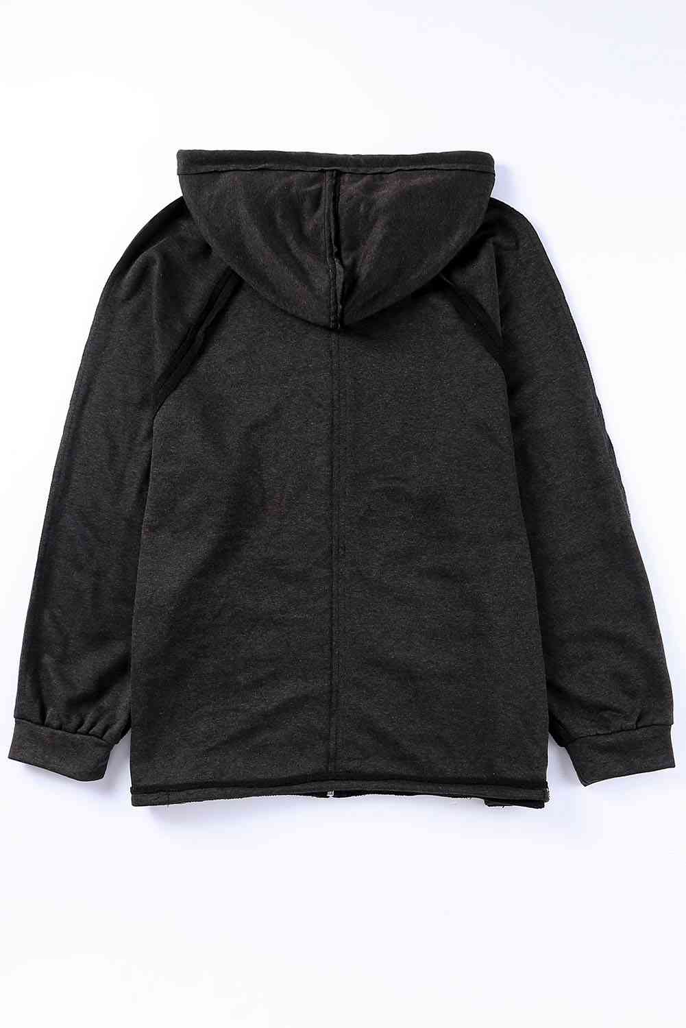 Trendsi hoodie Gypsy Mountain Drawstring Hooded Jacket with Pockets