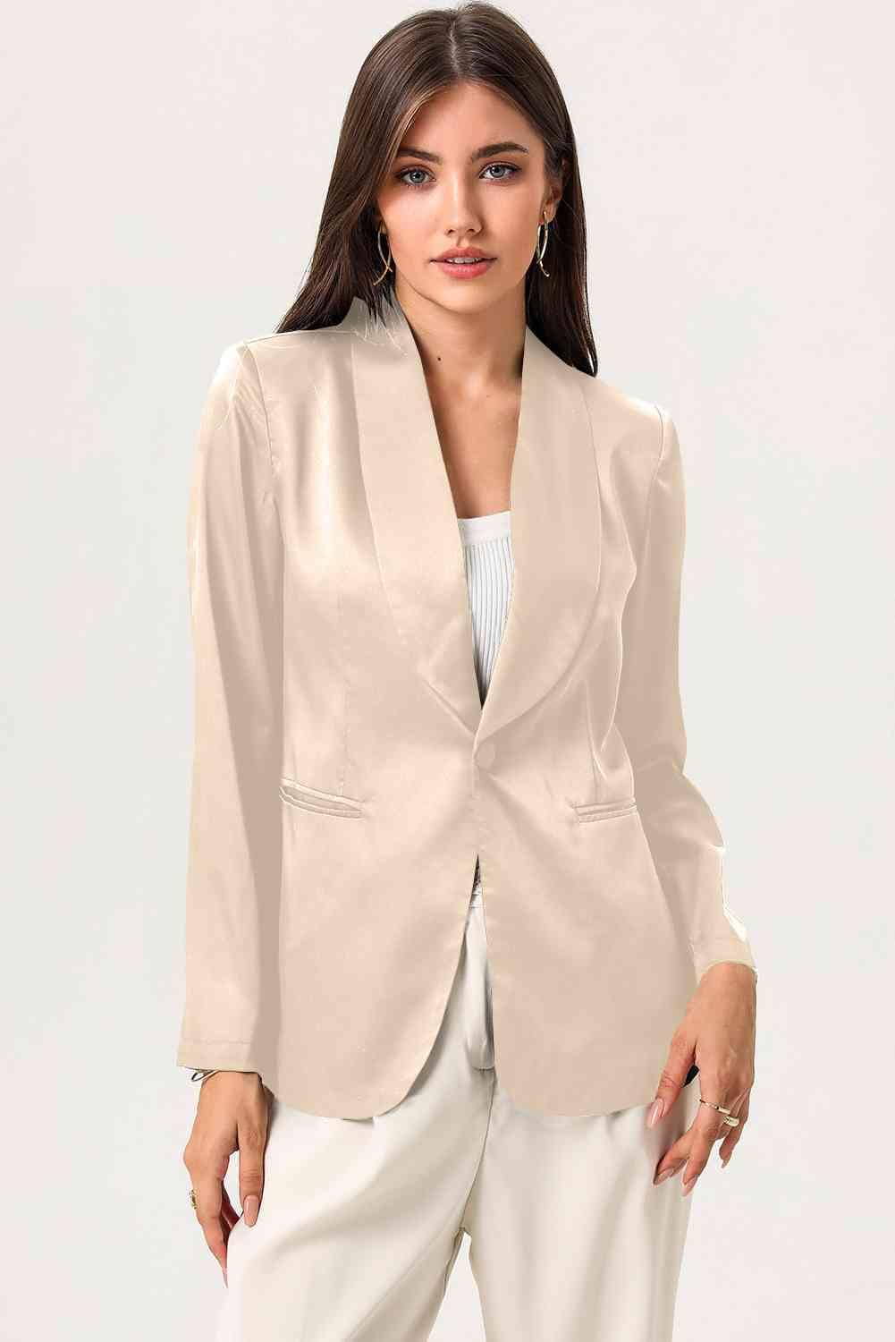 Trendsi Jacket Gypsy Long Sleeve Shawl Collar Blazer