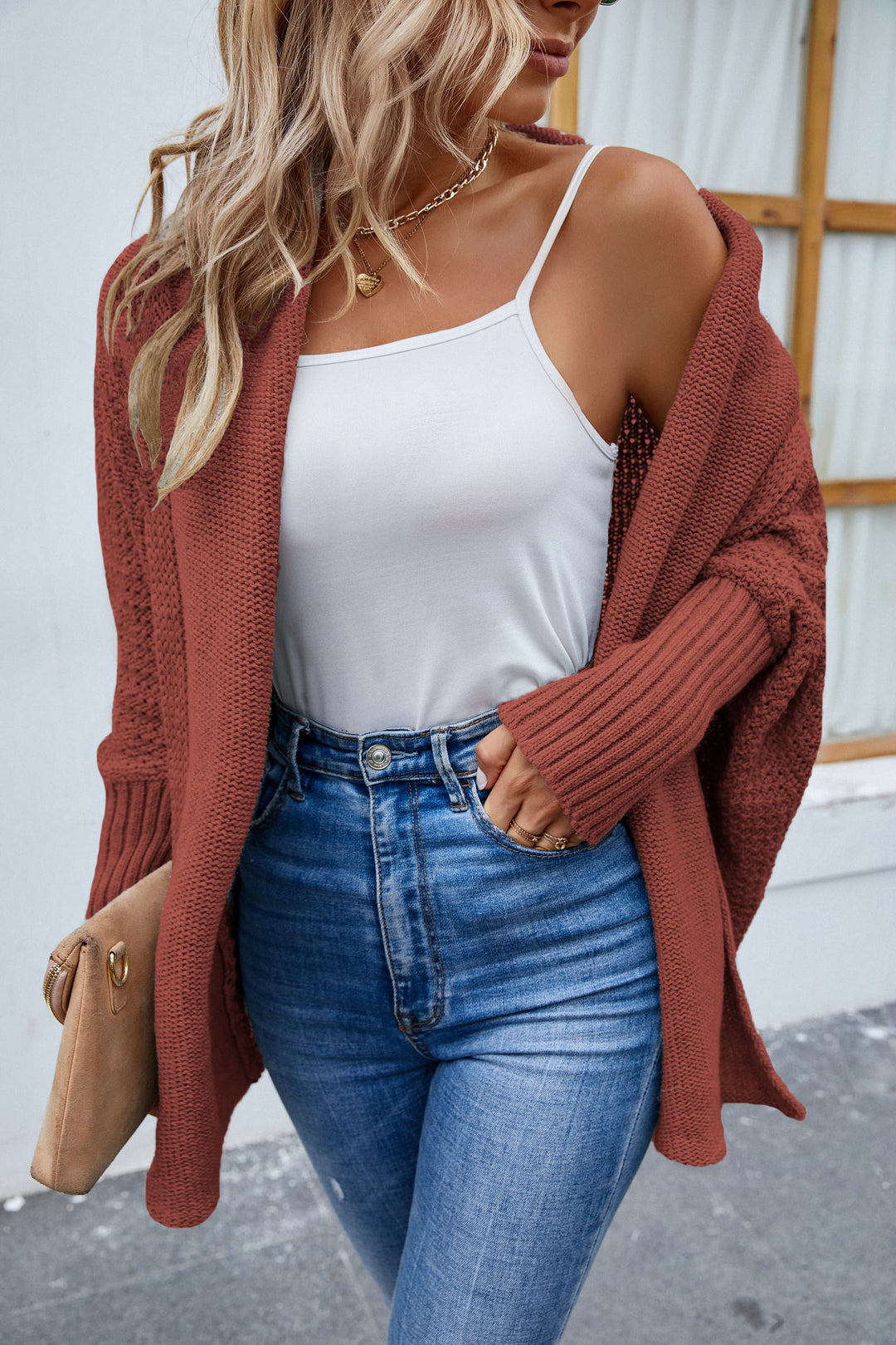 Trendsi sweater Gypsy Ally Open Front Long Sleeve Cardigan
