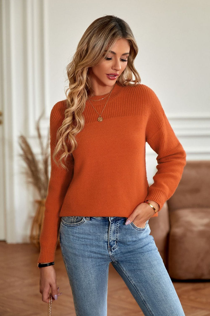 Trendsi sweater Gypsy Live Dropped Shoulder Sweater