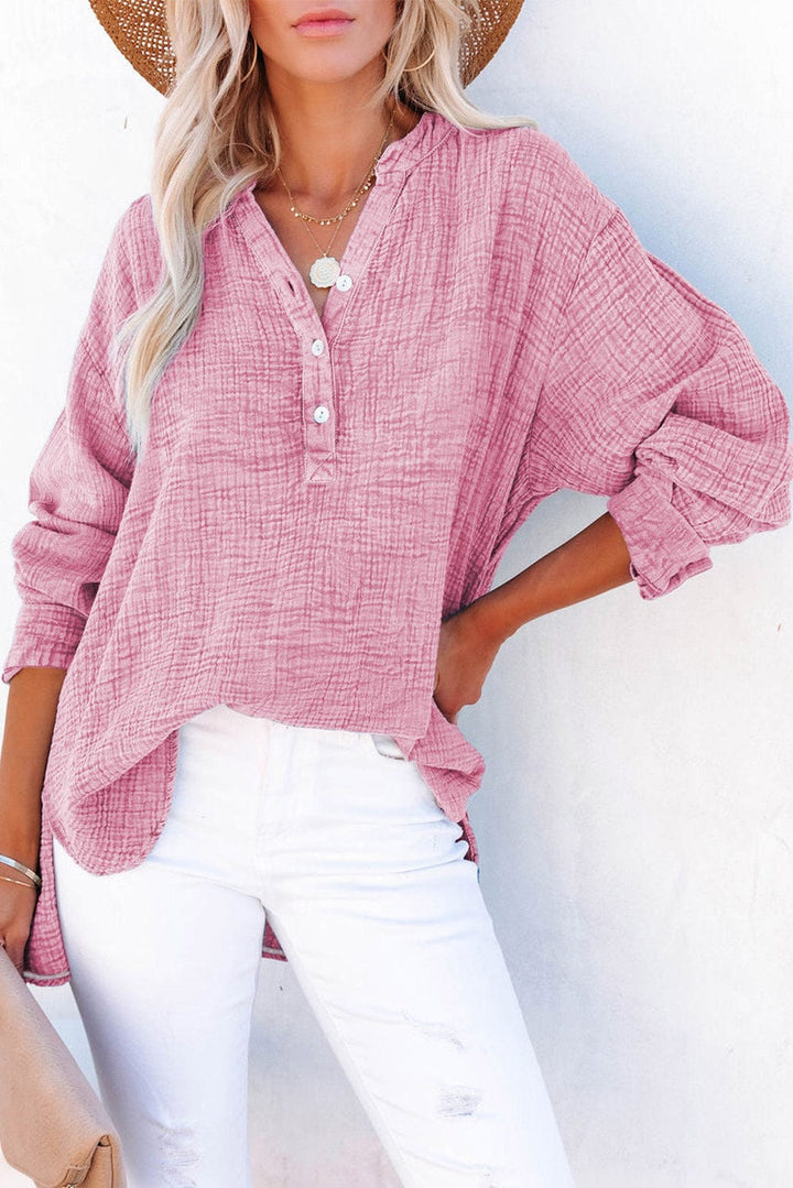 Trendsi top Dusty Pink / S Gypsy Bry Long Sleeve Blouse