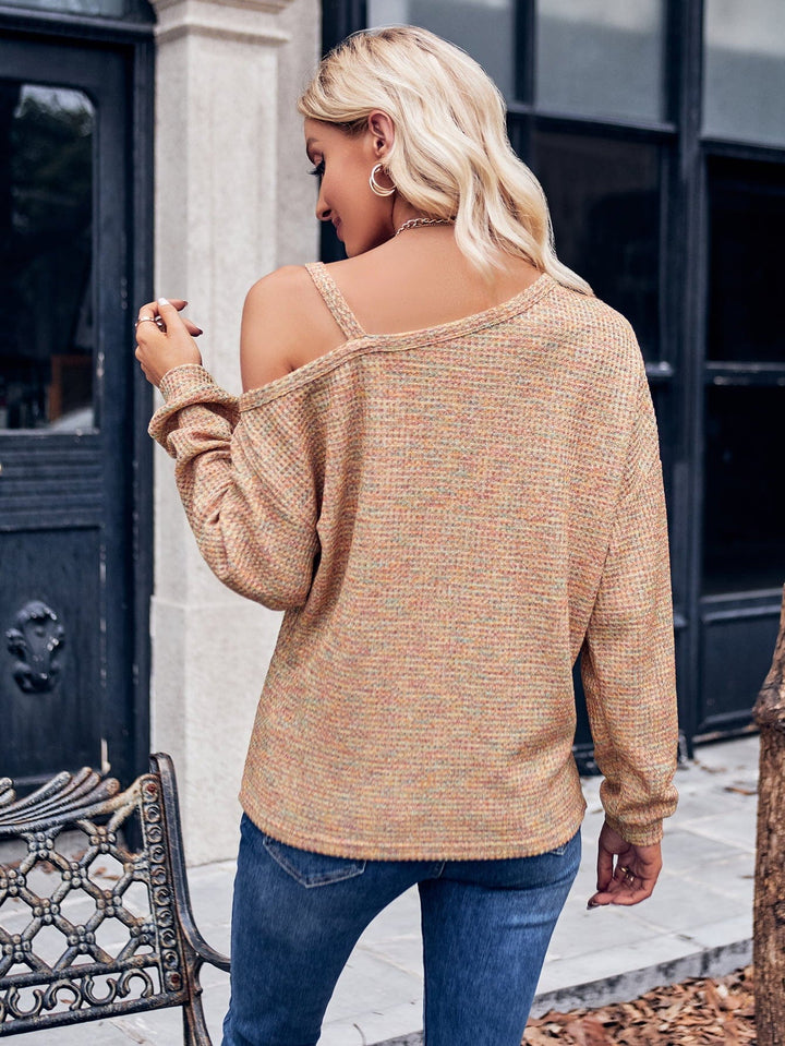 Trendsi top Gypsy Amber Dropped Shoulder Long Sleeve Knit Top