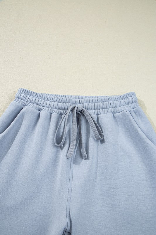 JUNIPER BLVD Half - Zip Hoodie and Pants Set - Trendy Two - Piece Sets/Pant Sets in Beau Blue for Women | The802Gypsy