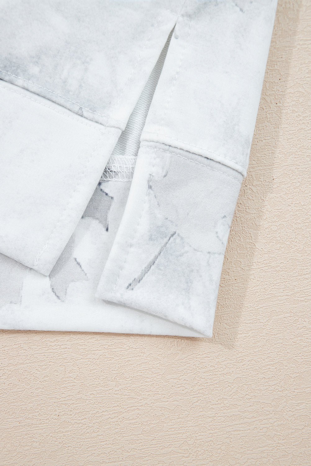 Beige Camo 2 Piece Lounge Set (Pullover + Shorts) - Trendy Two Piece Sets/Short Sets in Beige for Women | The802Gypsy